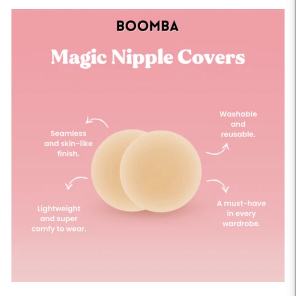 BOOMBA Magic Nipple Covers Beige Adhesive